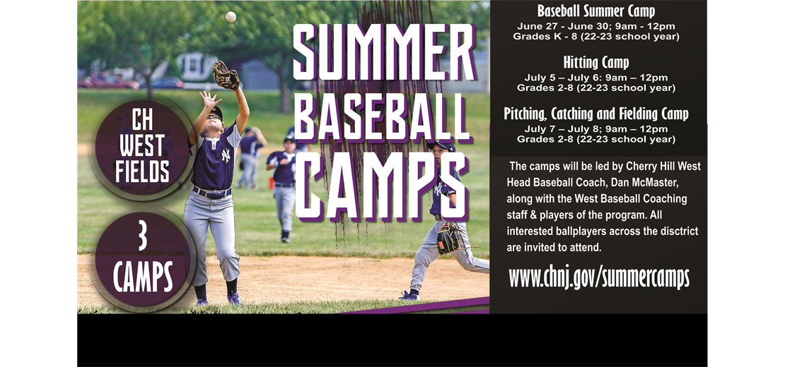 Cherry Hill West Summer Baseball Camps